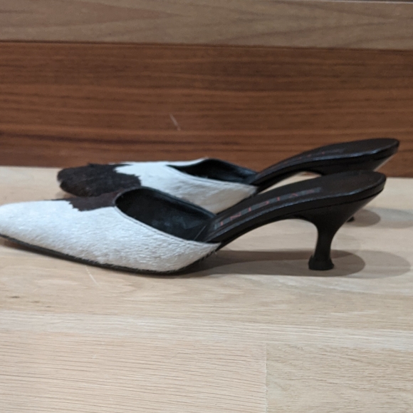 Vicini vintage cow print kitten heel mules - Picture 6 of 10